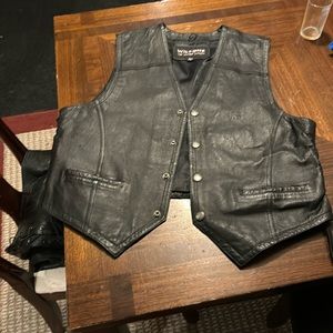Leather vest